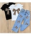 Denim Leopard Bow Jeans