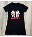 Draakjes en Boefjes Labubu Coca Cola T-Shirt Dress - Zwart
