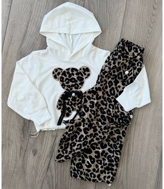Cargo Leopard Bear set - Wit