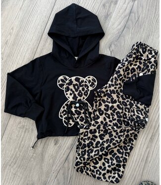 Cargo Leopard Bear set - Zwart