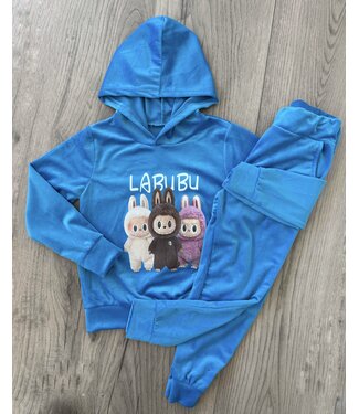 Labubu Velvet Set - Blauw