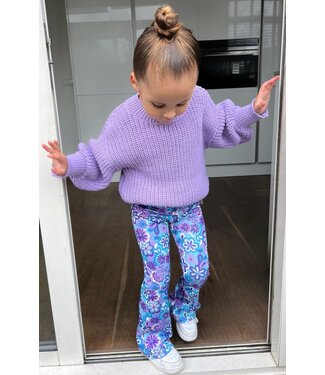 Draakjes en Boefjes Flared broek met bloemenprint