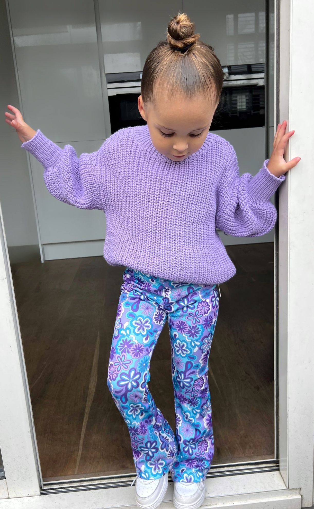 Knitted Sweater - Paars