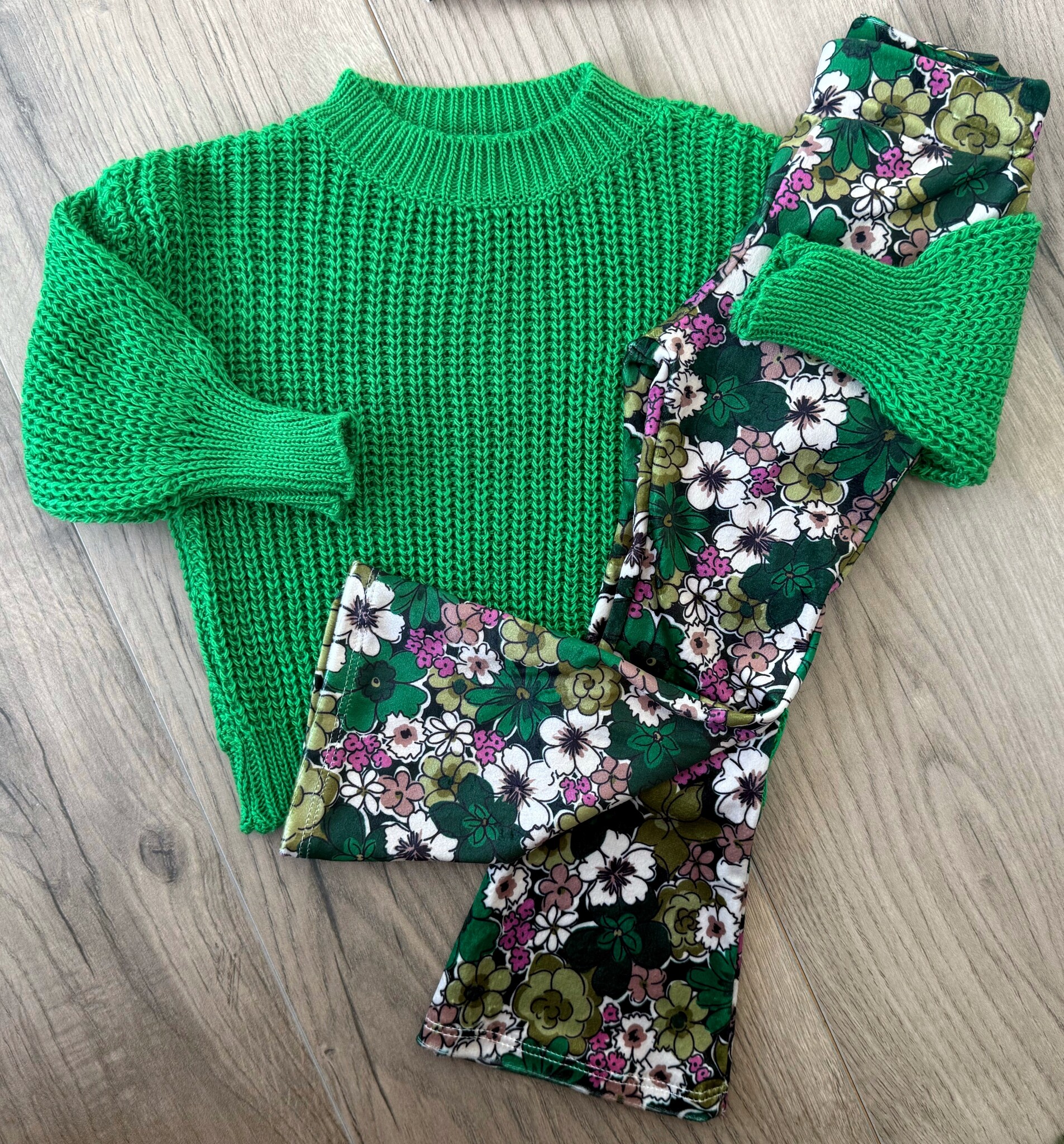 Knitted Sweater - Groen