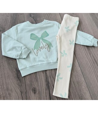 Lovely Sweater & Legging Set - Turqouise