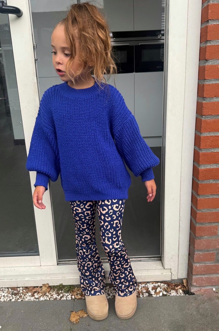 Knitted Sweater - Blauw