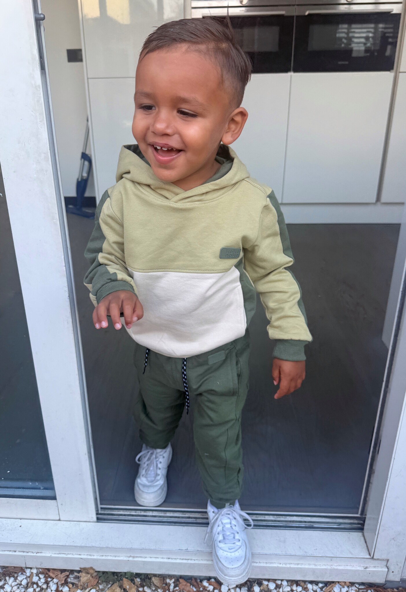 Sweater met Capuchon - Dusty Green