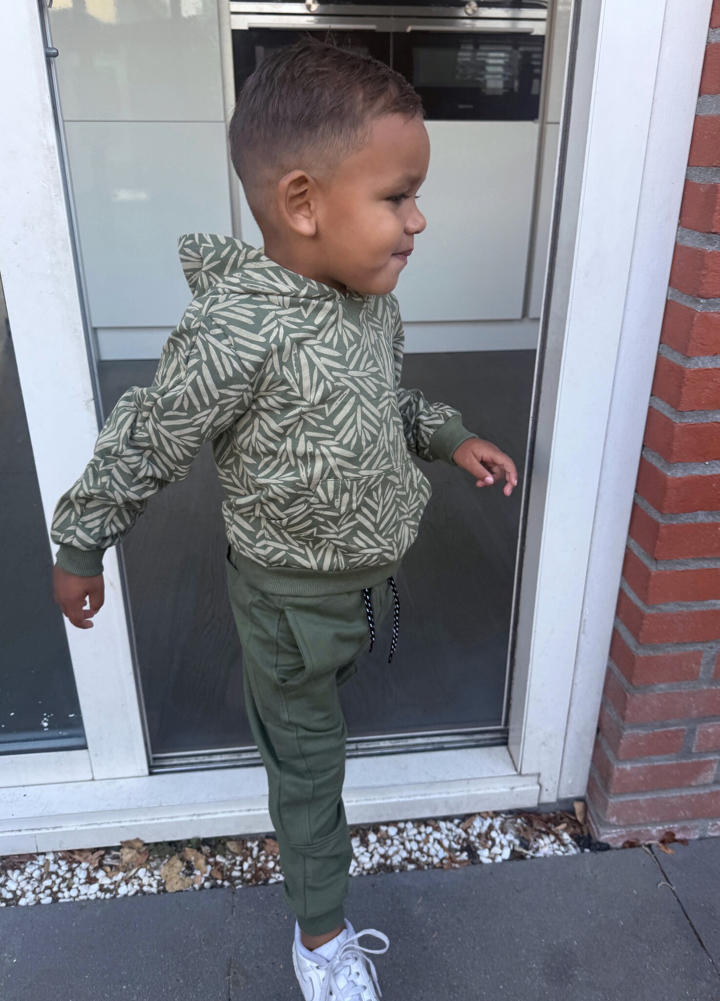 Sweater met Capuchon - Army Green