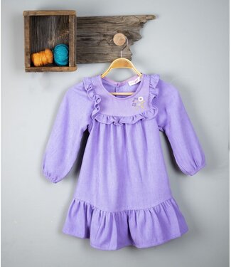 Velvet Corduroy Dress - Lila