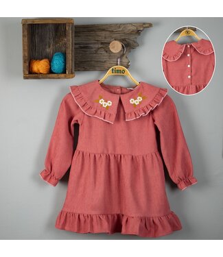 Corduroy Dress - Dusty Roze