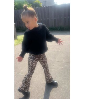 Draakjes en Boefjes Flared broek met Leopard print