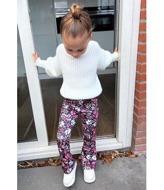 Draakjes en Boefjes Flared broek met bloemenprint