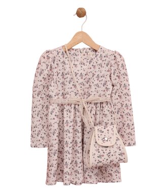 Little Flower Dress (Met Tasje) - Ecru