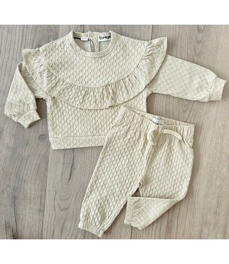 Dirkje  Sweet Ruffle Set - Taupe