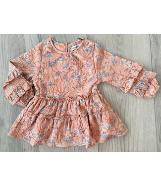 Koko Noko Jurkje – Beige met Bloemen en Ruffles