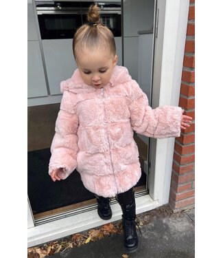 Fluffy jas - Roze