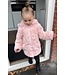 Fluffy winterjas - Roze