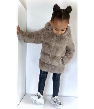 Fluffy winterjas - Beige