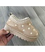 Furry Flower sliders - Beige (Verzenddatum 9 okt)