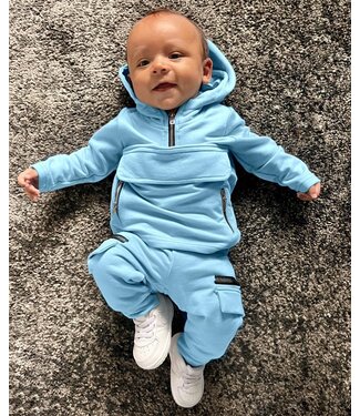 Draakjes en Boefjes Cargo Joggingset - Licht blauw