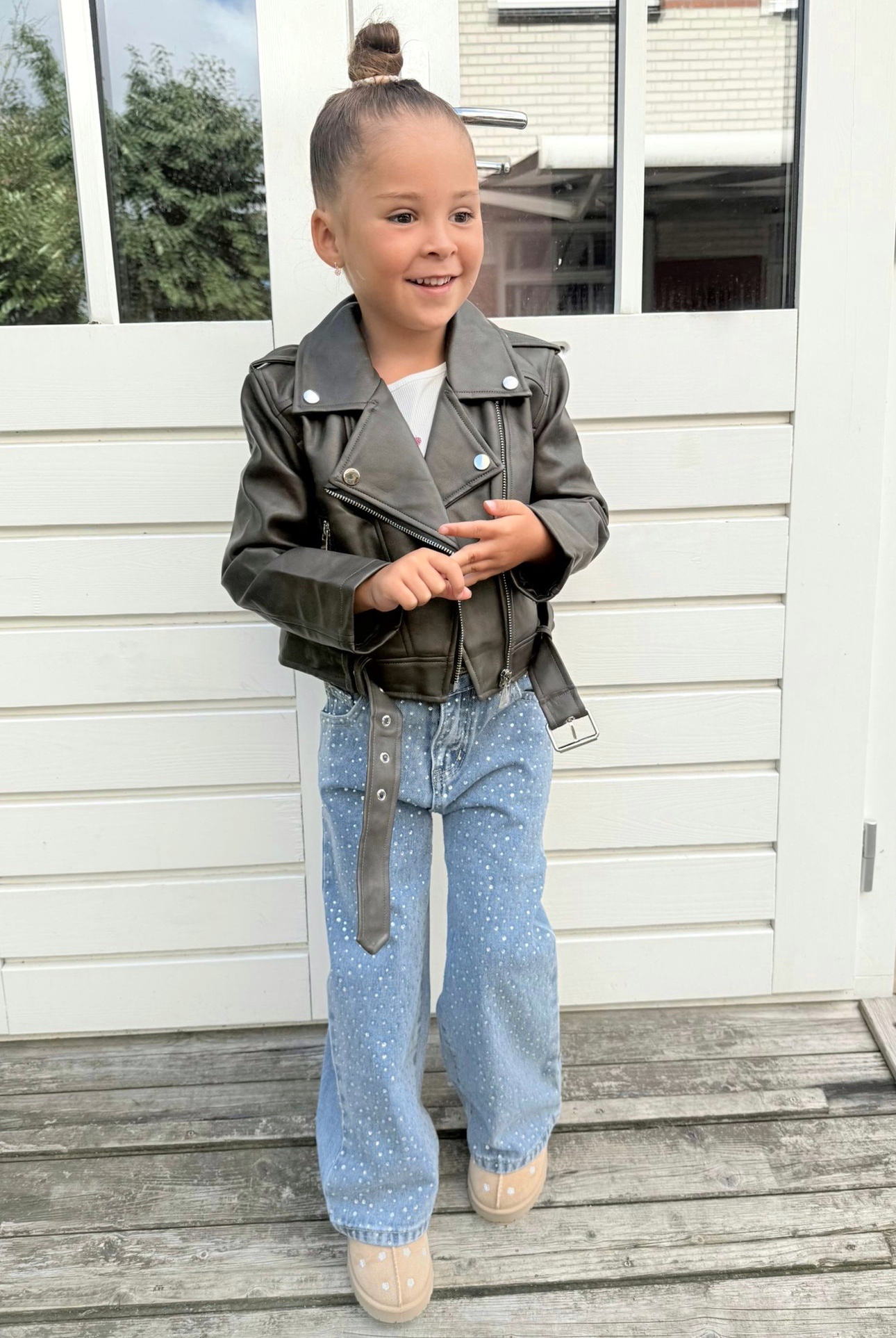 Leatherlook Jacket - Bruin