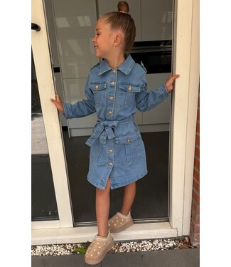 Denim dress (zonder riem) - Licht Blauw