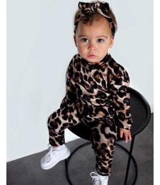 Draakjes en Boefjes Velvet leopard legging set