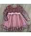 Glitter Jurkje met strik - Roze
