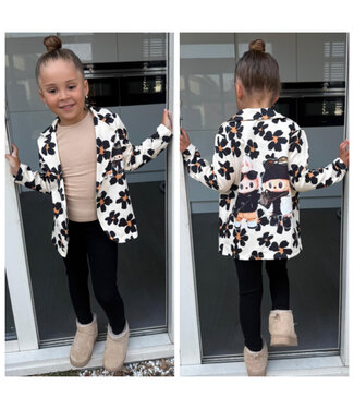 Labubu Blazer - Flower Beige