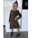 Corduroy dress met tasje - Camel