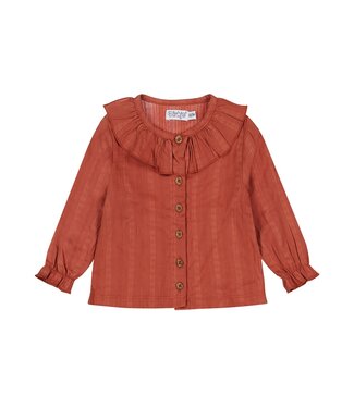 Dirkje  Blouse met ruffle kraag