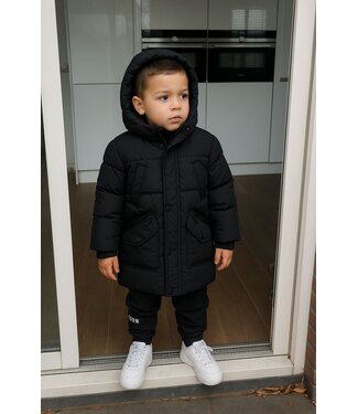 Parka winter jacket- Zwart