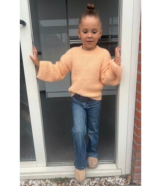 Koko Noko Sweater Dropped Shoulder - Peach