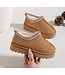 Furry sliders - Camel