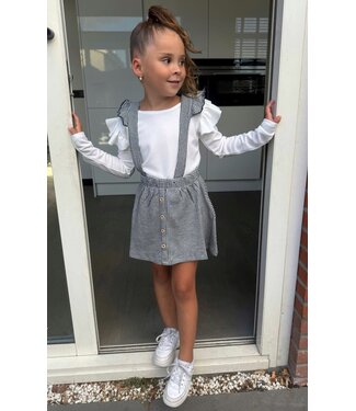 Dirkje  Ruffle Suspender Jurkje (Zonder Shirt)