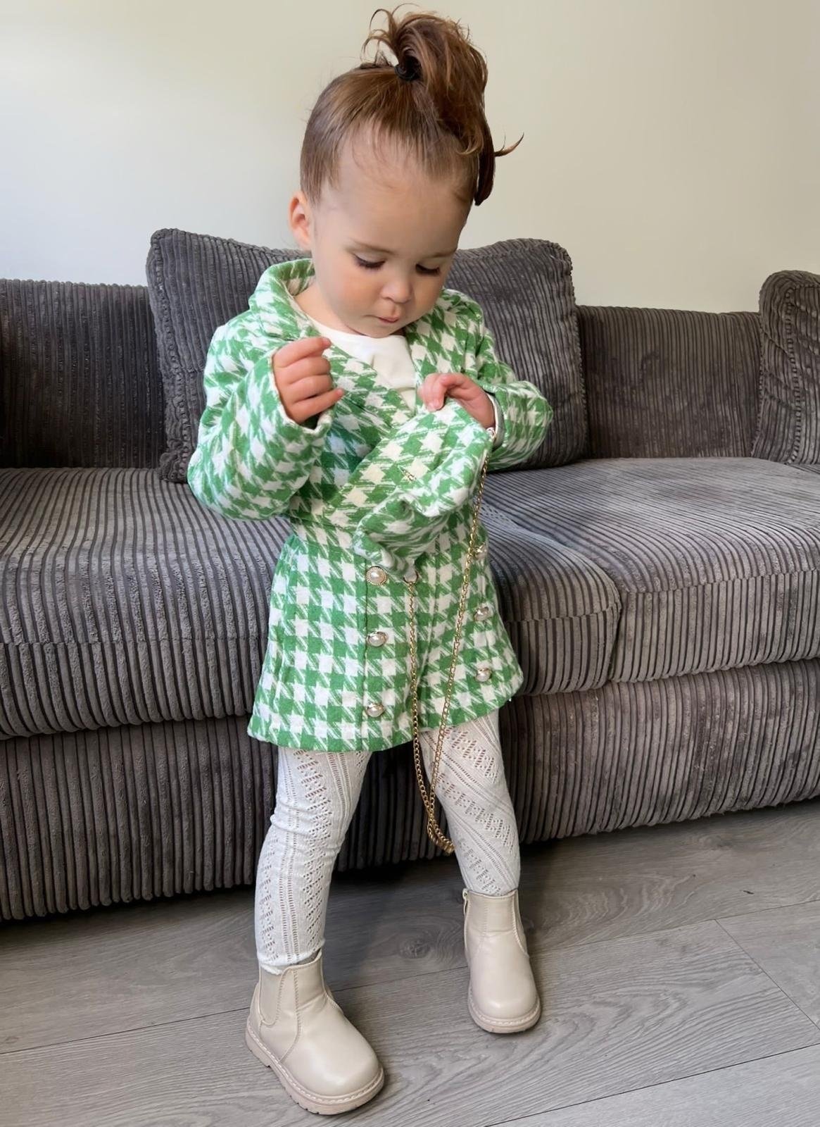 Baby-  en kindermaillot - Opengewerkte structuur - Latte