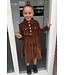Corduroy Button dress - Camel