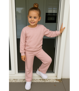 Flared Jogging Set - Roze
