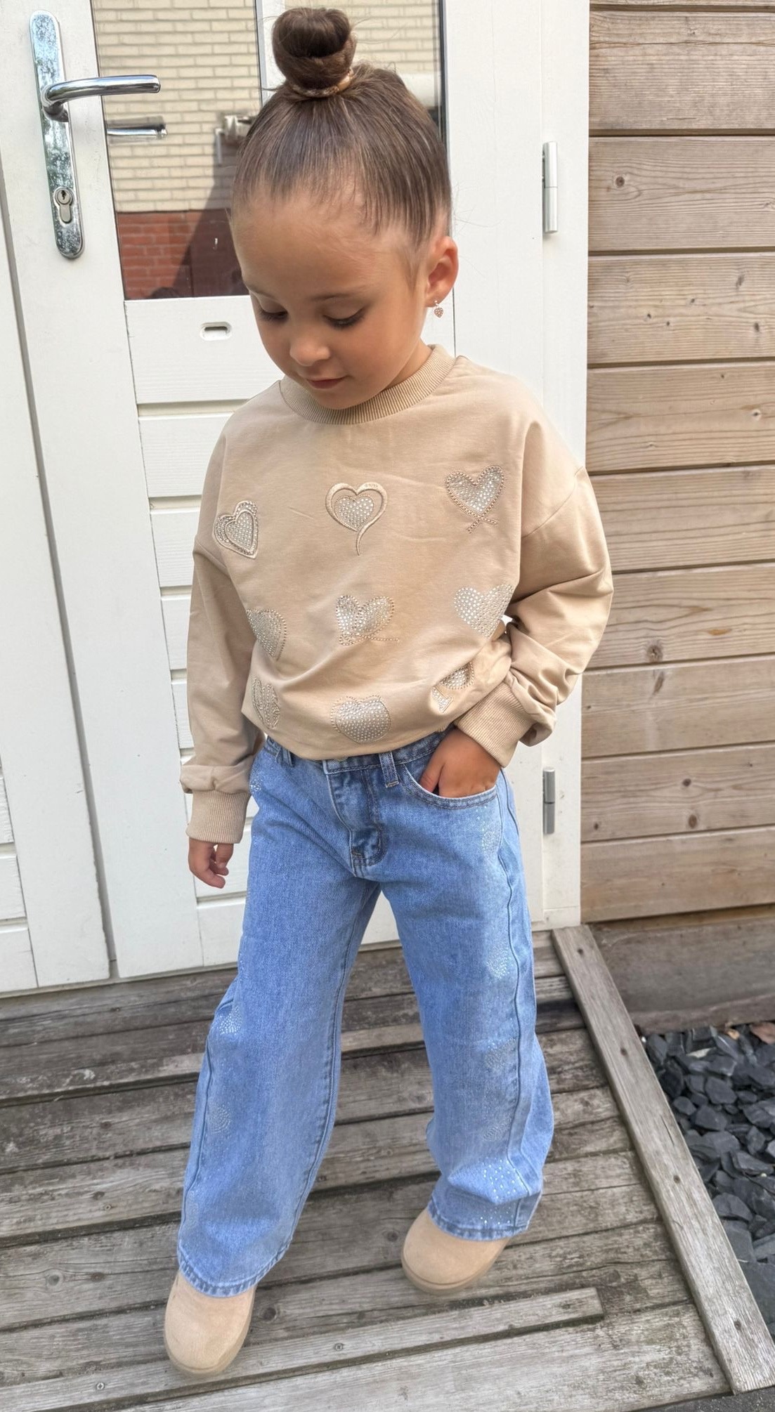 Hartjes Sweater -Taupe