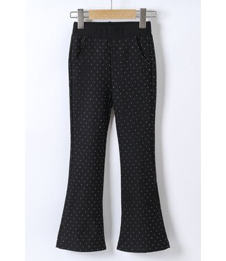 Sparkle Flared broek - Zwart