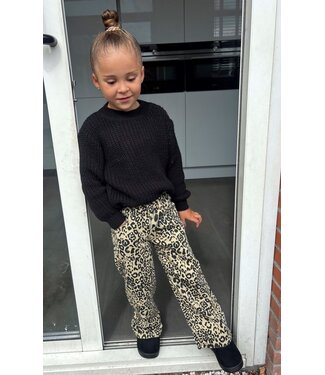 All Leopard Jeans - Beige