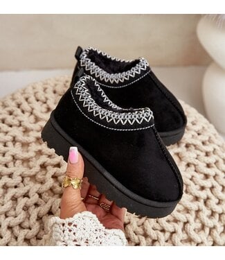 Furry sliders - Zwart