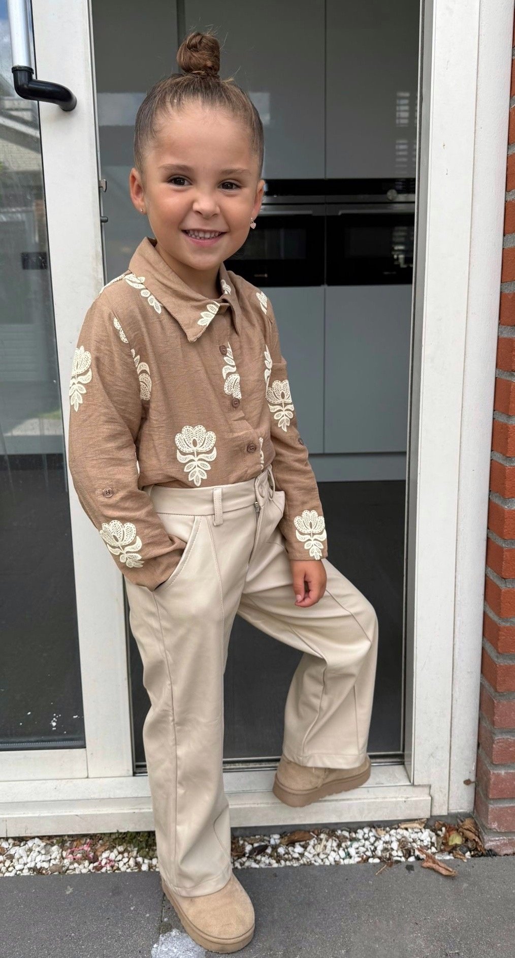 Sierlijke Blouse - Marron