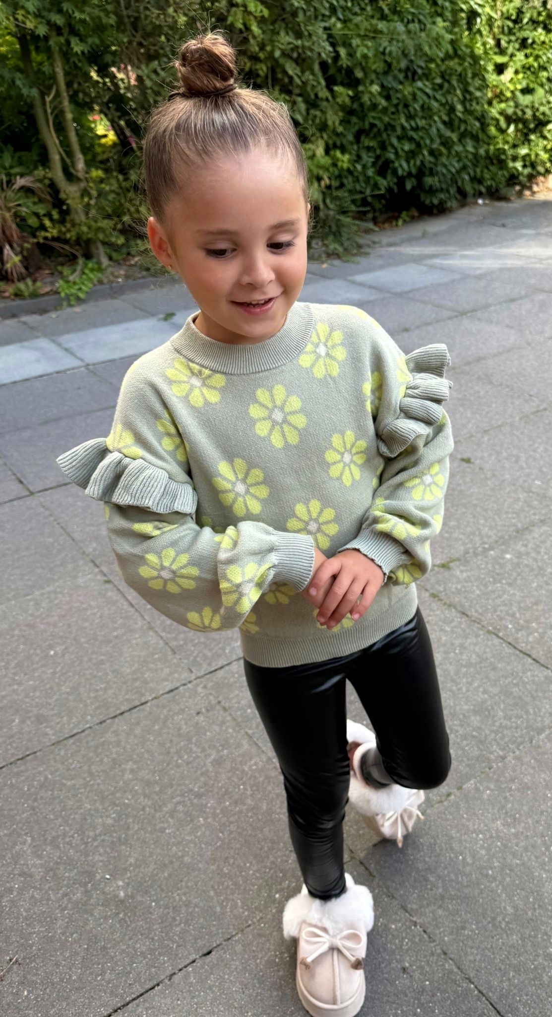 Fleece Flower Sweater