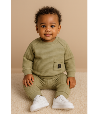Dirkje  Rib 2-delige Set - Light Green