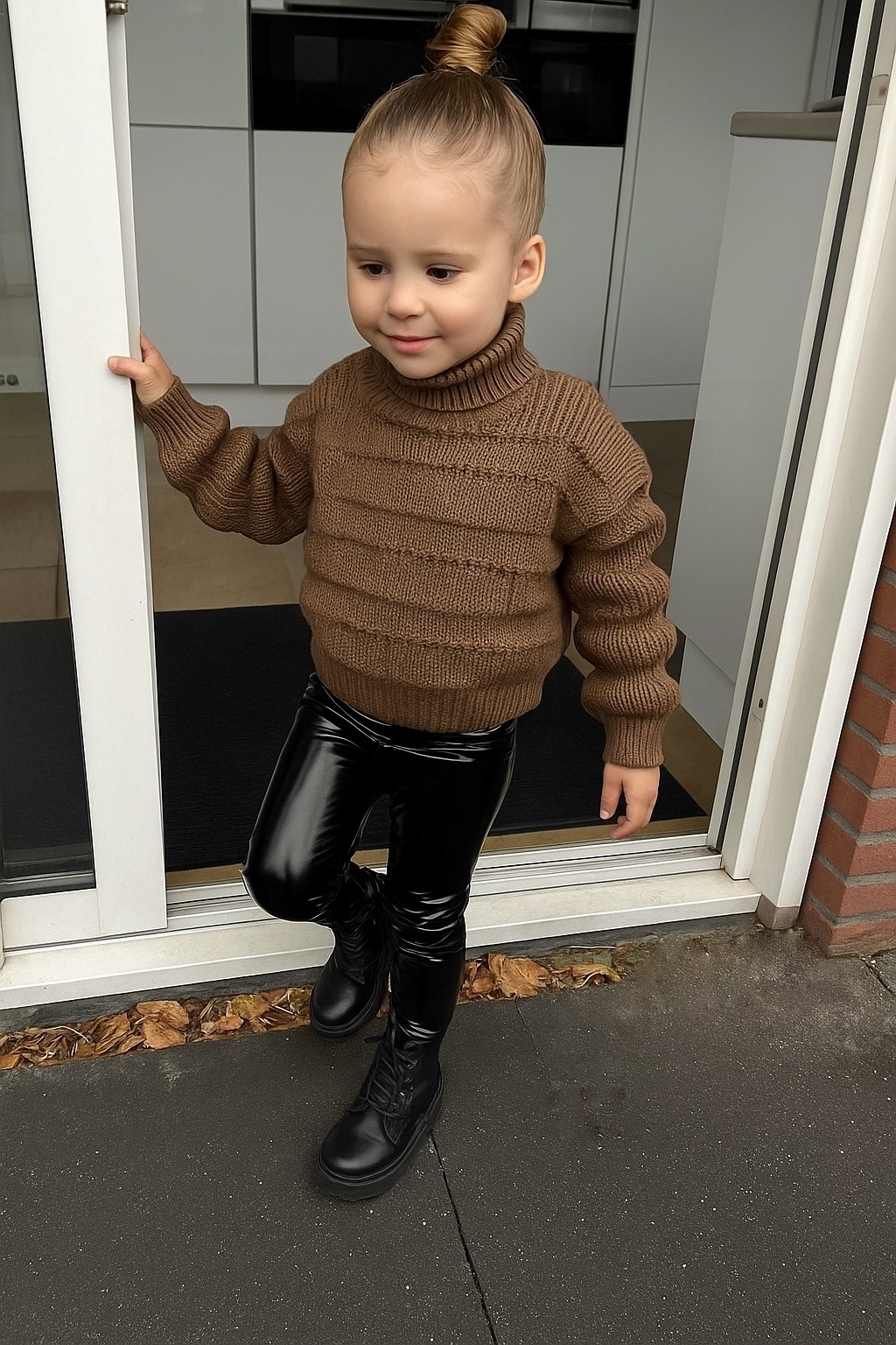 Knitted sweater - Taupe