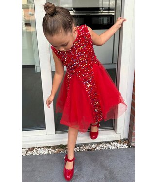 Glitter Jurkje - Rood