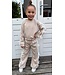 Flared Set Met Strikjes - Beige