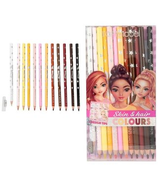TOPModel TOPModel kleurpotloden set – huid- en haartinten (12 stuks)