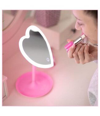 TOPModel TOPModel Beauty & Me make-up spiegel hartvorm met LED licht